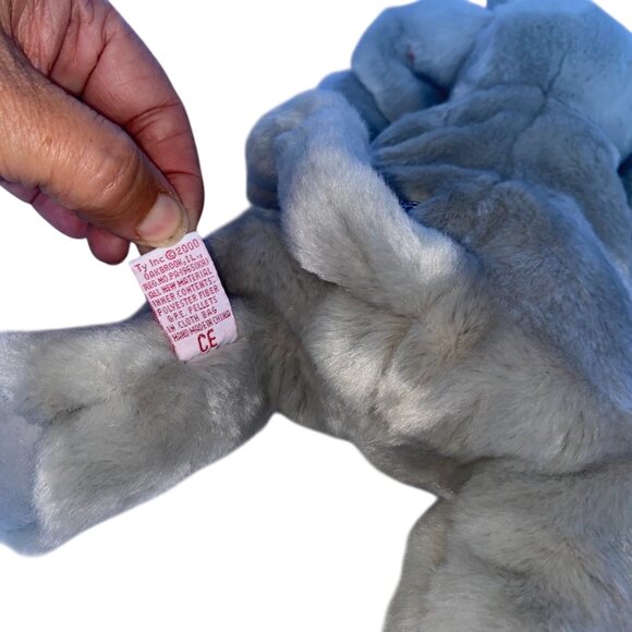 Ty Beanie Buddy Righty The Elephant Flag Plush 2000 17” w/Tag - Picture 5 of 12